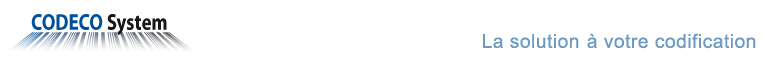 CODECO System, la solution à votre codification